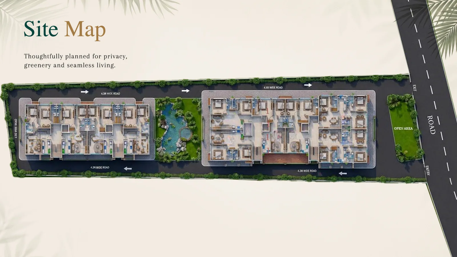 Indicative site layout plan for Aavana, Siolim